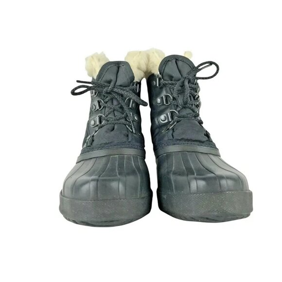 Eddie Bauer Sorel Womens Black Lace Up Comfort Snow Boots Size US Y 3/W 5 - Picture 3 of 9